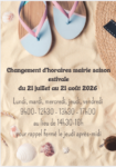 Horaire mairie saison estivale