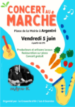 Concert au marché place de la Mairie 🎸🎺🥕🍅