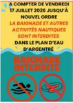 Fermeture de la baignade au plan d'eau d'Argentré 📣