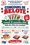 Concours de Belote le samedi 21 novembre à Louvigné ♣️♥️☘️♦️