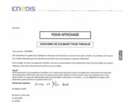 Coupures de courant le lundi 23 mars 2026