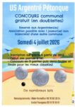 Concours de pétanque en doublettes🏆
