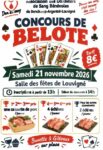 Concours de Belote le samedi 21 novembre à Louvigné ♣️♥️☘️♦️