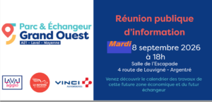 Parc échangeur grand ouest (PGO) - Réunion publique Mardi 08 septembre 18h00 - Escapade